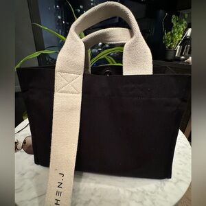Marhen J black tote shoulder bag